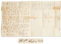 William Fessenden Autograph Letter Signed From 1833 -- The Young Republican Attorney Starts His Law Practice Years Before Becoming Lincolns Treasury Secretary