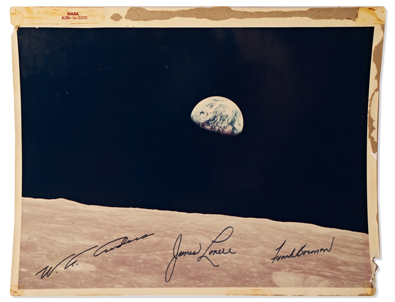 Apollo 8 ''Red Number'' NASA ''Earthrise'' Photo