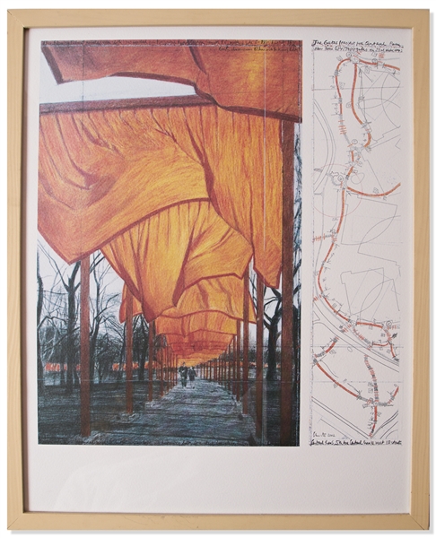 Christo and Jeanne-Claude Concept Artwork Print for ''The Gates''