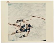 Gemini IV Red Number NASA Spacewalk Photo