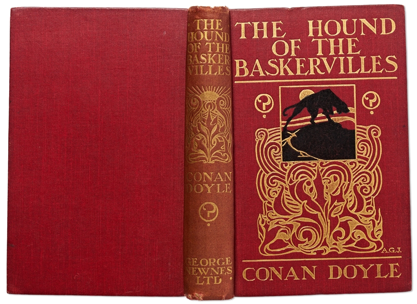 First Edition, First Printing of ''The Hound of the Baskervilles'' by Arthur Conan Doyle -- The Most Loved Sherlock Holmes Novel
