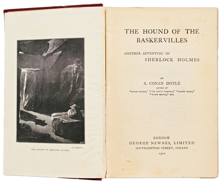 First Edition, First Printing of ''The Hound of the Baskervilles'' by Arthur Conan Doyle -- The Most Loved Sherlock Holmes Novel