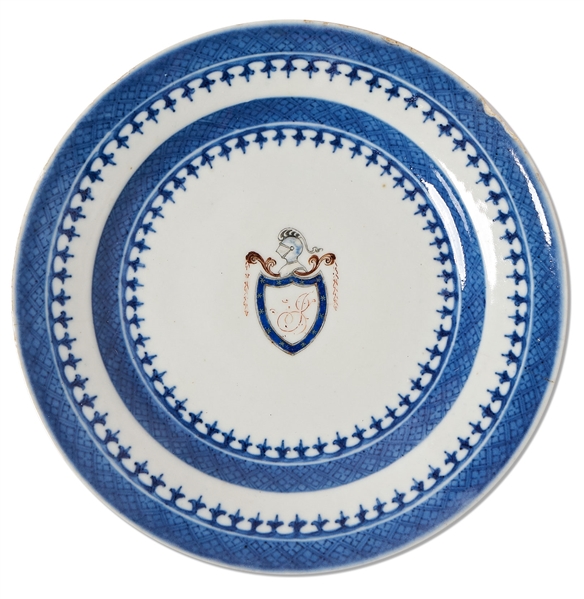Scarce China Plate From Thomas Jefferson's White House