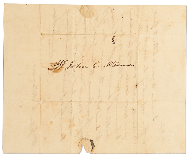 Andrew Jackson Autograph Letter Signed, Likely During the War of 1812 -- With a Large Bold Signature