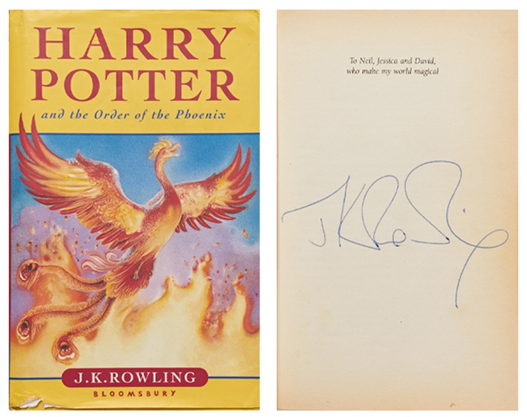 J.K. Rowling Signed First Edition of ''Harry Potter and the Order of the Phoenix'' -- With PSA/DNA COA