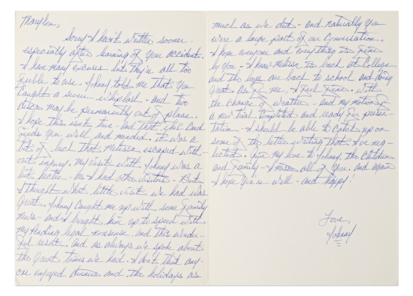 John Gotti Lot of Three Autograph Letters Signed from Prison Including One After His Prison Beating -- ''...to my dental situation, still no work done - also no word on the motion for a new trial...''