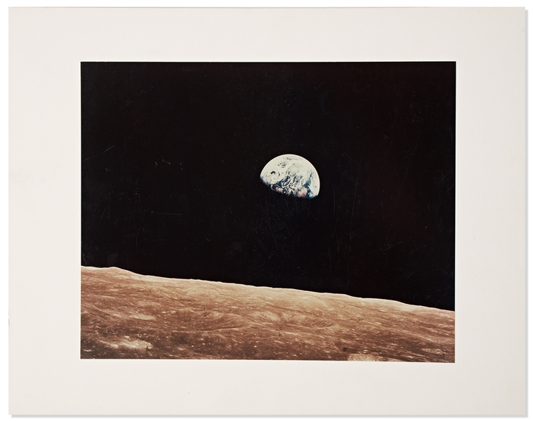 NASA ''Earthrise'' Photograph -- Measures 10'' x 8''
