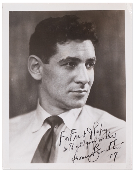Leonard Bernstein Signed 8'' x 10'' Photo