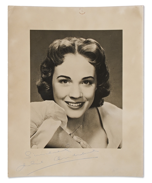 Julie Andrews Signed 8'' x 10'' Photo, Circa 1950s