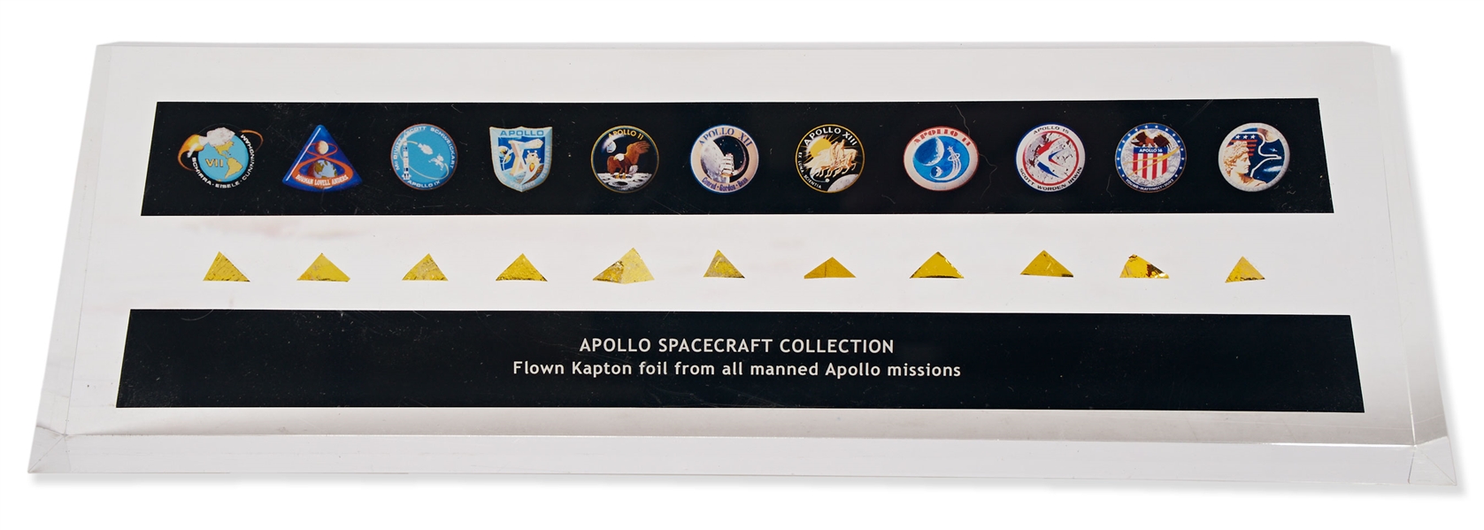 Flown Kapton Foil from All the Apollo Missions