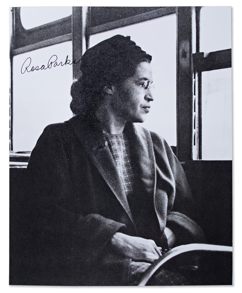 Rosa Parks Signed 8'' x 10'' Photo -- With JSA COA