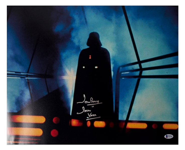 David Prowse Signed Photo as Darth Vader from ''Star Wars'' -- Measures 19.75'' x 15.75'' -- With Beckett COA