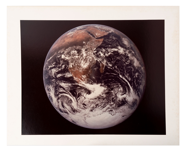 Large Format NASA Chromogenic Photograph of the ''Blue Marble'' -- Measures 20'' x 16''