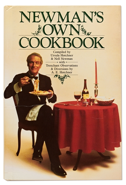 Paul Newman Signed Copy of His Cookbook