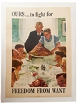 Norman Rockwell Four Freedoms Posters -- Complete Set of Four from 1943