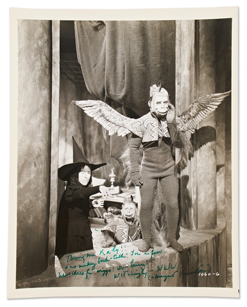 Margaret Hamilton Signed 8'' x 10'' ''Wizard of Oz'' Photo -- ''Witchingly...Margaret Hamilton''