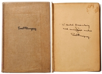 Ernest Hemingway Signed First Edition, First Printing of His Classic For Whom The Bell Tolls