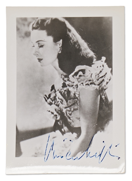 Vivien Leigh Signed Photo as Scarlett From ''Gone With the Wind'' -- With JSA COA