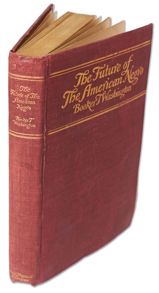 Booker T. Washington Signed First Edition, First Printing of His First Major Publication, ''The Future of the American Negro''
