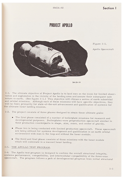 NASA ''Apollo Spacecraft Familiarization'' Manual from 1966