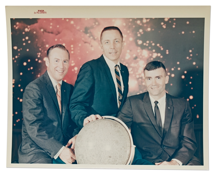 Red Number NASA Photo of the Apollo 13 Astronauts -- On ''A Kodak Paper''