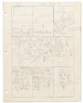 Original Hal Foster Prince Valiant Preliminary Artwork and Story Outlines -- #1885 for the 25 March 1973 Comic Strip