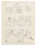 Original Hal Foster Prince Valiant Preliminary Artwork and Story Outlines -- #1906 for the 19 August 1973 Comic Strip