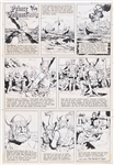 John Cullen Murphy Prince Valiant Sunday Comic Strip Original Artwork -- #1929 Dated 27 January 1974