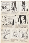 John Cullen Murphy Prince Valiant Sunday Comic Strip Original Artwork -- #1941 Dated 21 April 1974