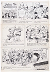 John Cullen Murphy Prince Valiant Sunday Comic Strip Original Artwork -- #1955 Dated 28 July 1974