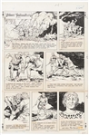 John Cullen Murphy Prince Valiant Sunday Comic Strip Original Artwork -- #2012 Dated 31 August 1975
