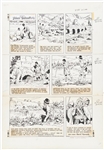 John Cullen Murphy Prince Valiant Sunday Comic Strip Original Artwork -- #2044 Dated 11 April 1976