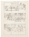 Original Hal Foster Prince Valiant Sketch and Story Outlines -- #2060 for the 1 August 1976 Comic Strip
