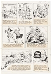 John Cullen Murphy Prince Valiant Sunday Comic Strip Original Artwork -- #2130 Dated 4 December 1977