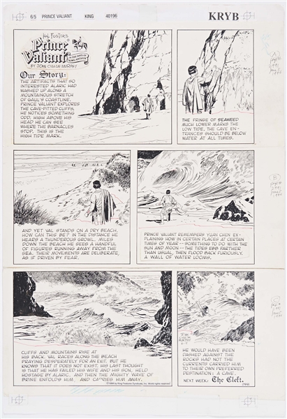 John Cullen Murphy ''Prince Valiant'' Sunday Comic Strip Original Artwork -- #2991 Dated 5 June 1994
