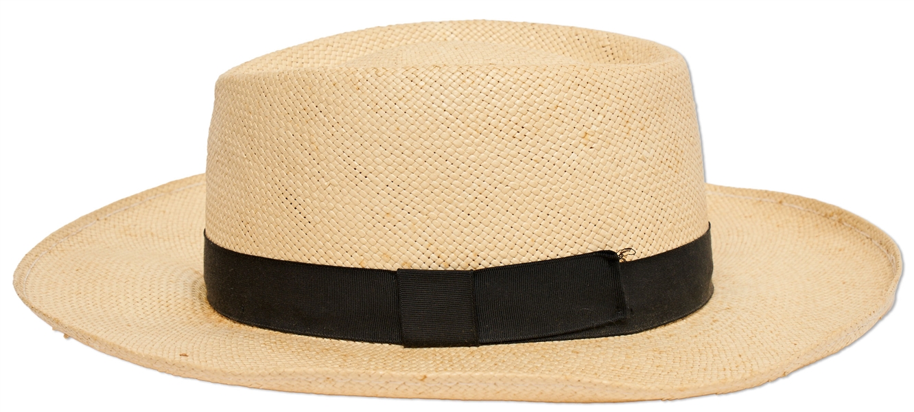 Truman Capote's Straw Hat, Famously Worn by Capote on the Cover of ''People'' Magazine in 1976
