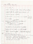 Richard Feynman Handwritten Document From the Challenger Investigation -- ...The ice is on the launch pad...