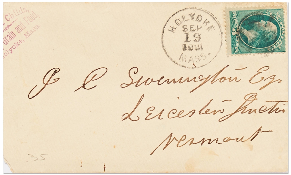 Collection of Letters Postmarked on 2 July 1881 and 19 September 1881, the Dates of President James Garfield's Assassination Shooting & Death