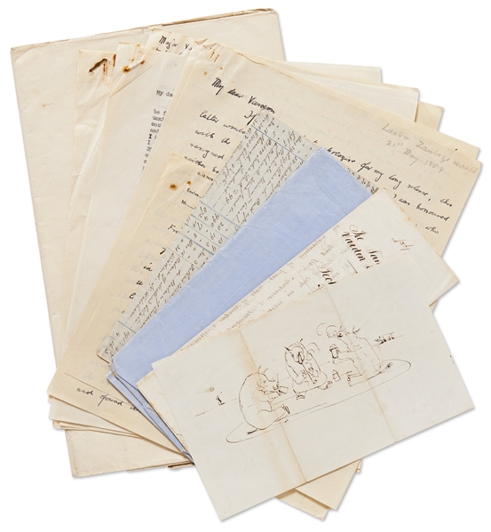 Incredible Archive of 19th Century Explorers -- Includes a David Livingstone Autograph Letter Signed During the Zambezi Expedition, Three Letters by Charles G. Gordon, Queen Victoria Signature, Etc.
