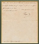 Napoleon Bonaparte Letter Signed as Emperor of France