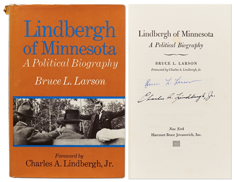 Charles Lindbergh Signed First Edition of ''Lindbergh of Minnesota''