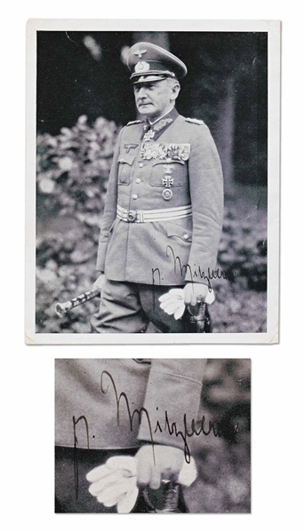 Erwin von Witzleben Signed Photo