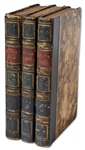 Charles Dickens First Edition, First Impression of Oliver Twist in Three Volumes -- With the Fireside Plate