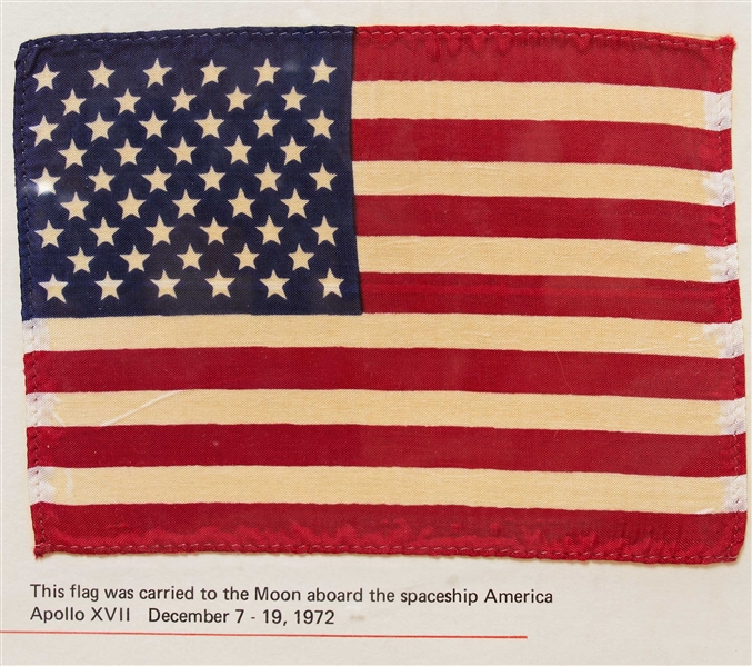 United States Flag Flown to the Moon on the Apollo 17 Mission