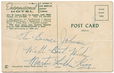 Martin Luther King Signed Postcard