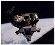 James McDivitt Signed 20 x 16 Photo of the Lunar Module During the Apollo 9 Mission
