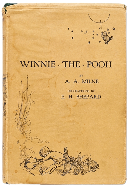 Scarce Ernest H. Shepard Signed First Printing of ''Winnie-the-Pooh'' from 1926 -- Housed in Original Dust Jacket