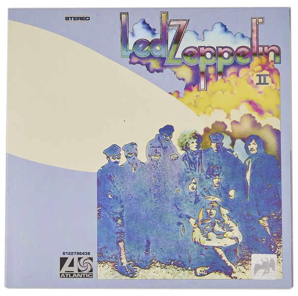 David Juniper Signed ''Led Zeppelin II'' Album with Handwritten Details on the Iconic Album Design -- ''...The cover imagery was completely experimental...''
