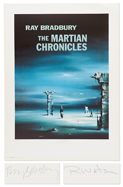 ''The Martian Chronicles'' Limited Edition Lithograph Signed by both Ray Bradbury and Artist Robert Watson
