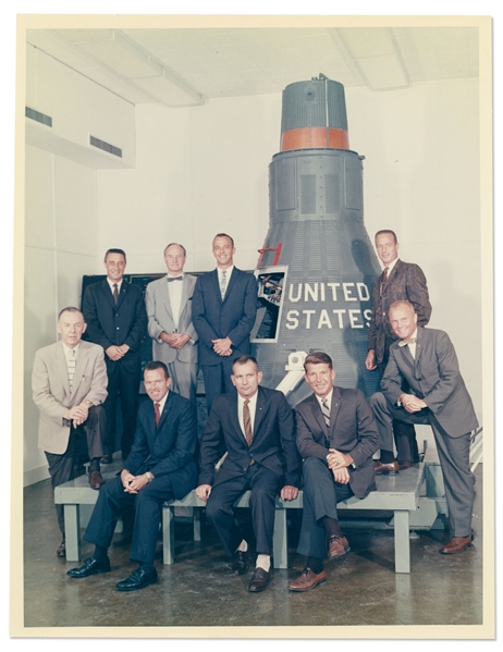 8'' x 10'' Photo of the Mercury 7 Astronauts on ''A Kodak Paper''